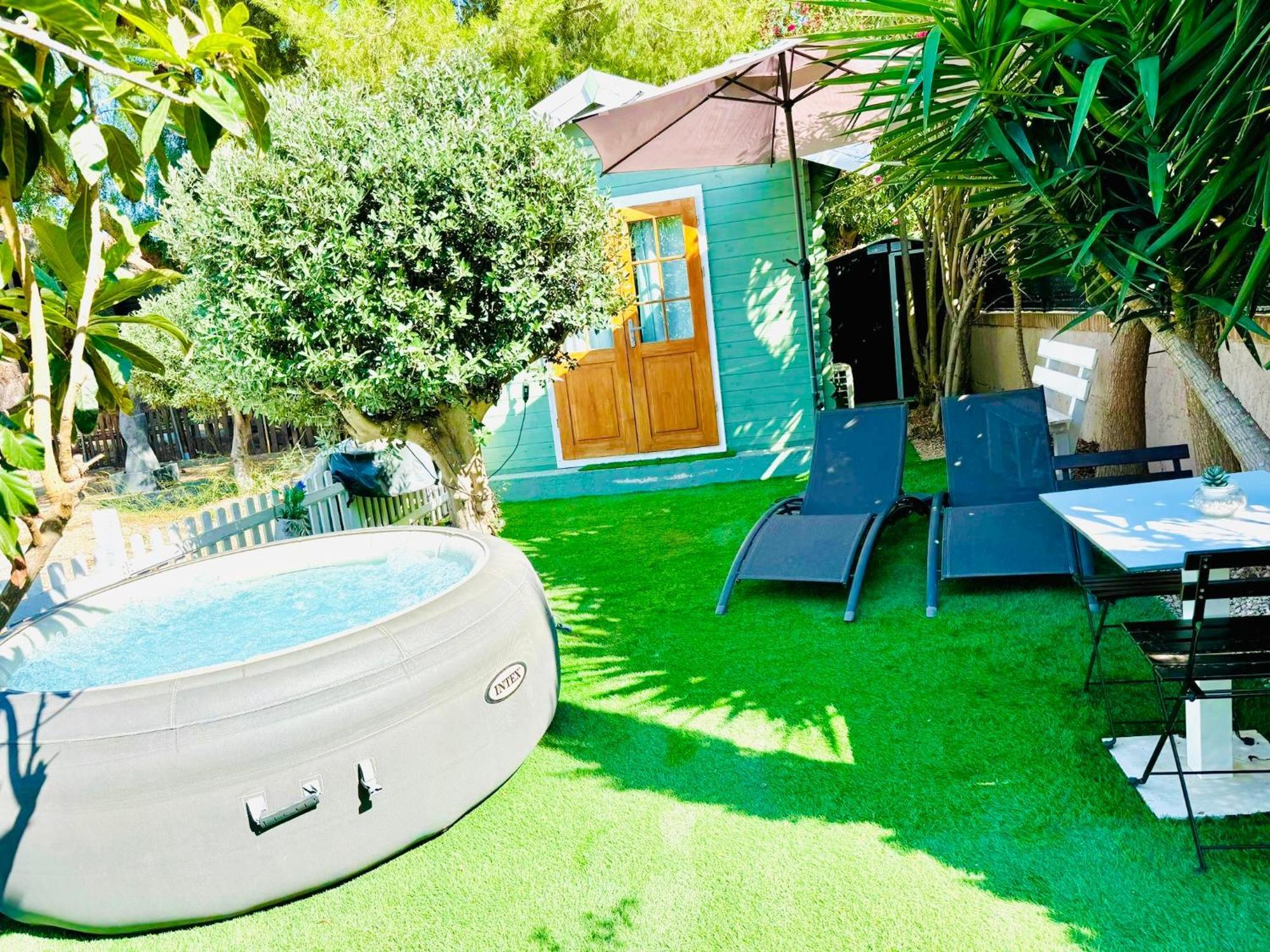 Tiny House Deluxe Para Escapada Con Jacuzzi Murcia Eksteriør billede