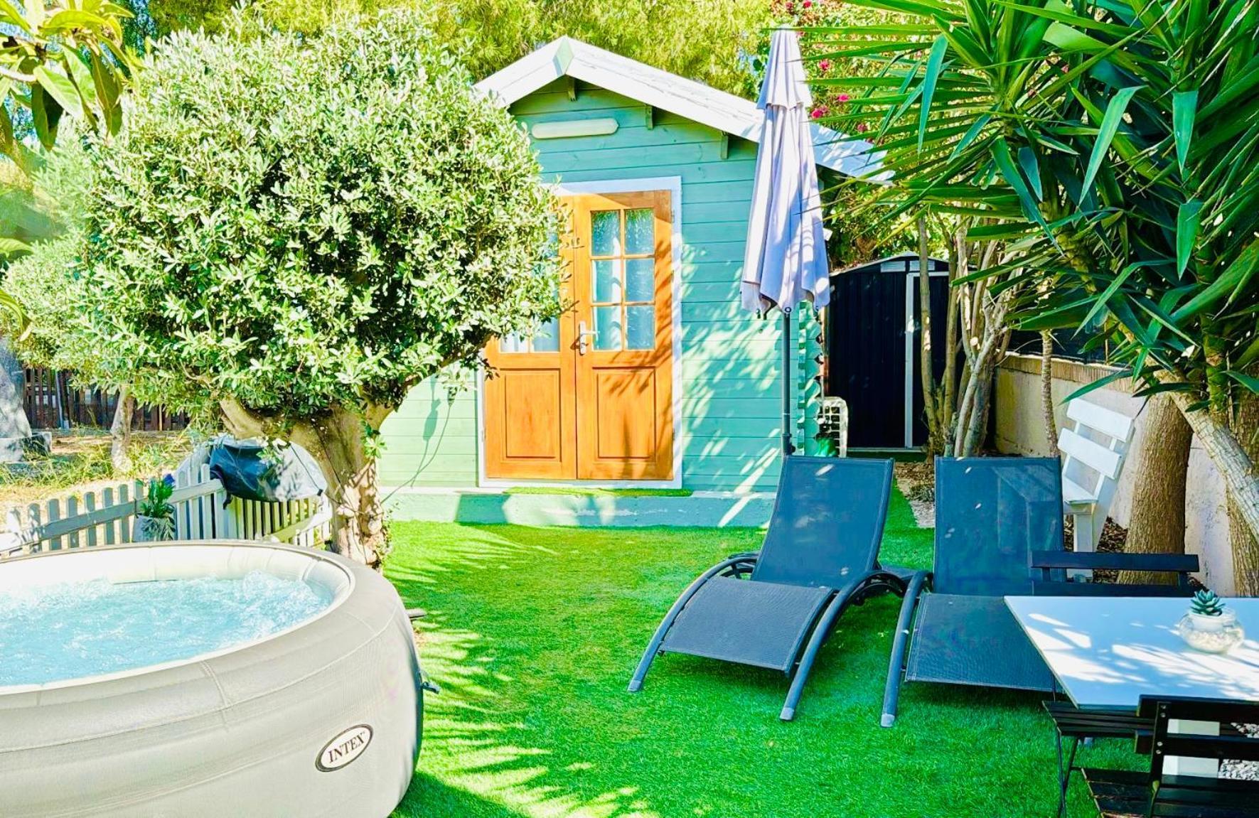 Tiny House Deluxe Para Escapada Con Jacuzzi Murcia Eksteriør billede